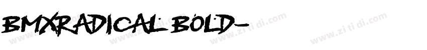 BMXRadical Bold字体转换